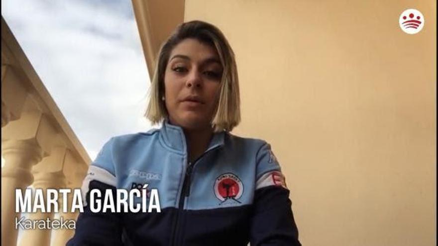 La karateka Marta García está &quot;convencida de que derrotaremos al virus&quot;