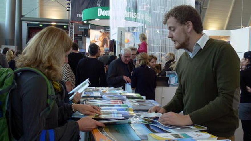 Estand de l&#039;Associació de Càmpings de Girona al CMT d&#039;Stuttgart en l&#039;edició del 2015.