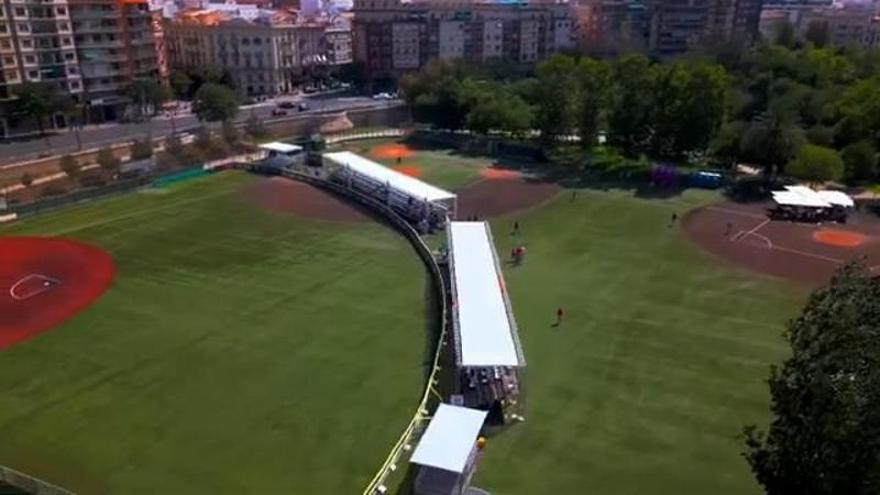 Así es el campo de Béisbol y Sófbol del Jardín del Turia