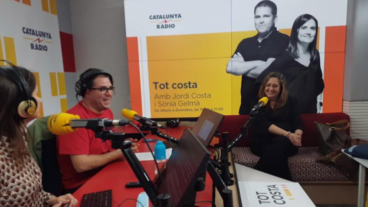 Un momento de la entrevista a la vicepresidenta del FC Barcelona, Elena Fort