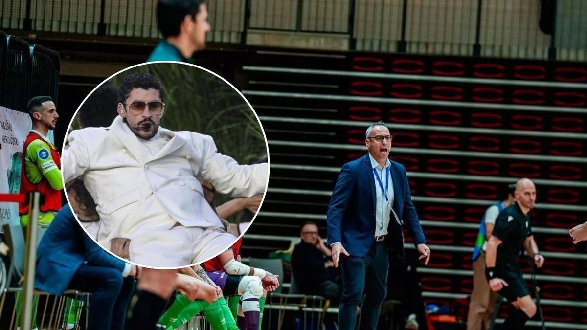 Vadillo pone música al éxito del Palma Futsal en la Champions: la versión de Bad Bunny dedicada a Barrón