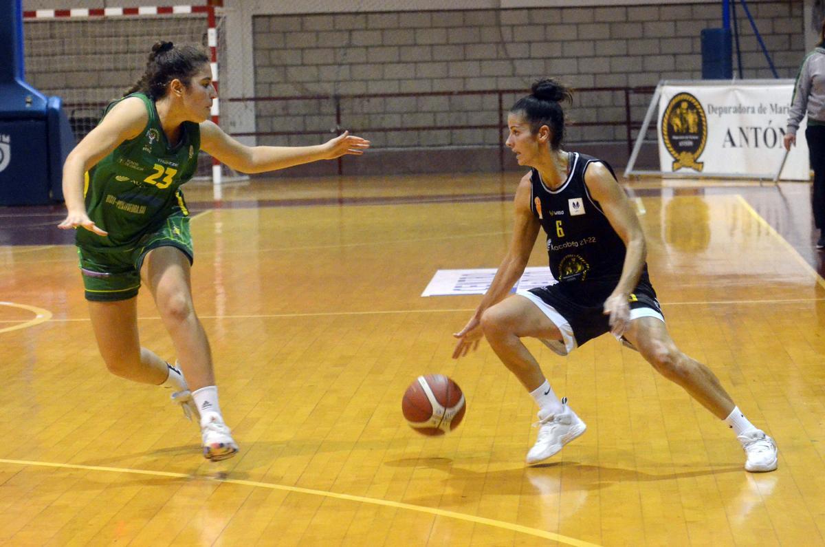 Sara Gómez volvió a ser la mejor del Cortegada en el partido disputado en el pabellón Lasesarre de Barakaldo.