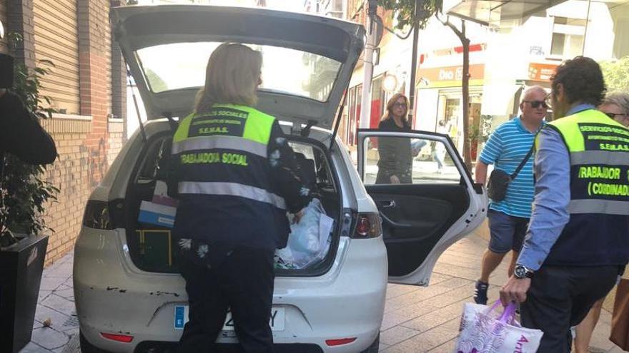 Un momento de la intervención de este viernes en el centro.