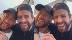 Publicación de Gerard Piqué con Neymar