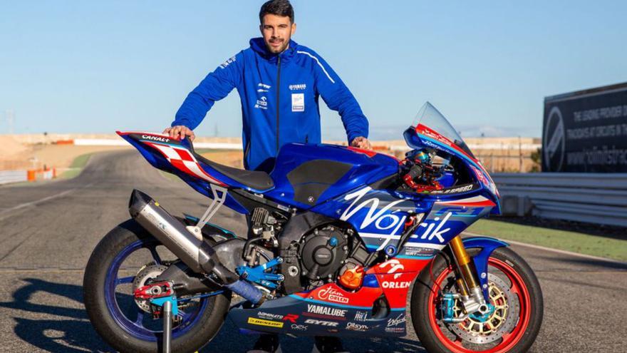 Isaac Viñales, amb la moto del seu nou equip. | WÓJCIK RACING