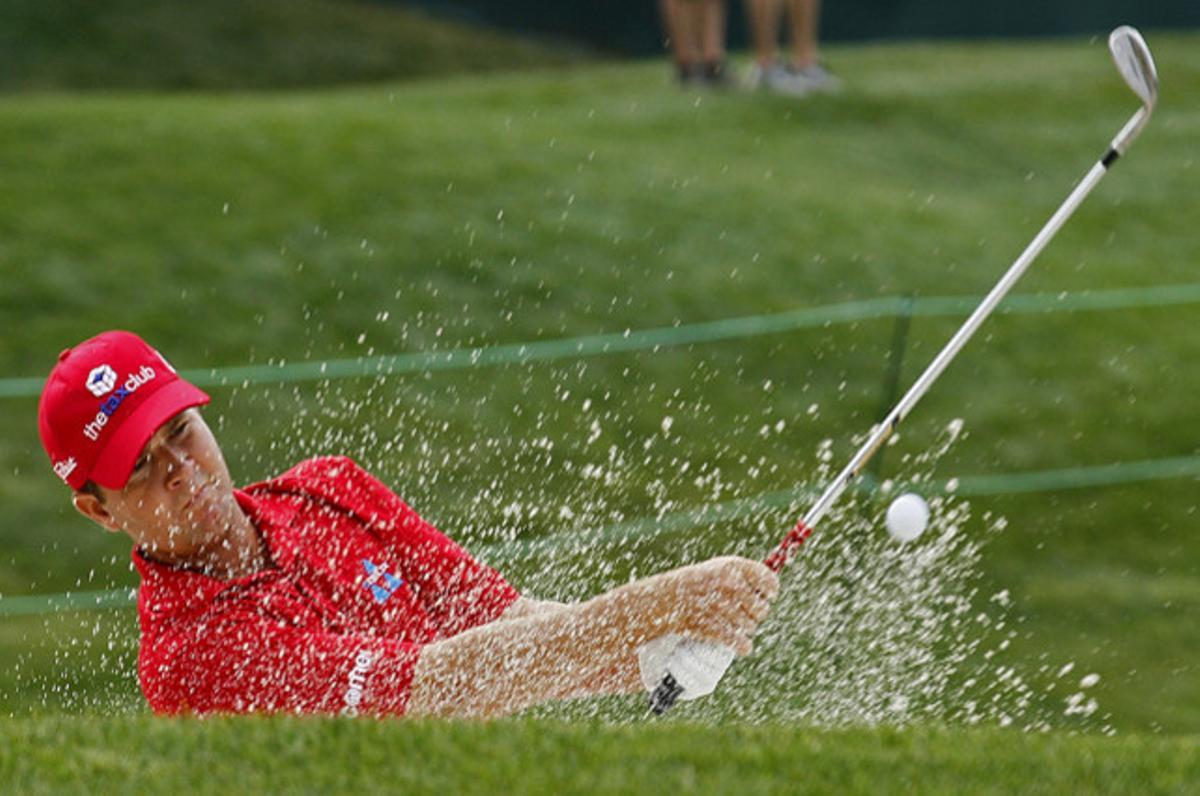 Hunter Haas, durant la segona ronda del campionat de golf Wells Fargo a Charlotte (EUA).