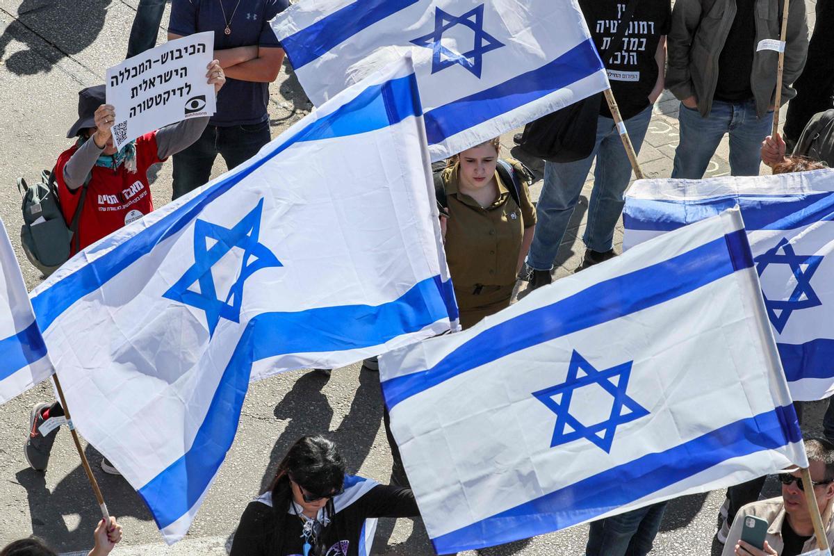 Protestas en Tel Aviv por la polémica reforma judicial del Gobierno de Netanyahu