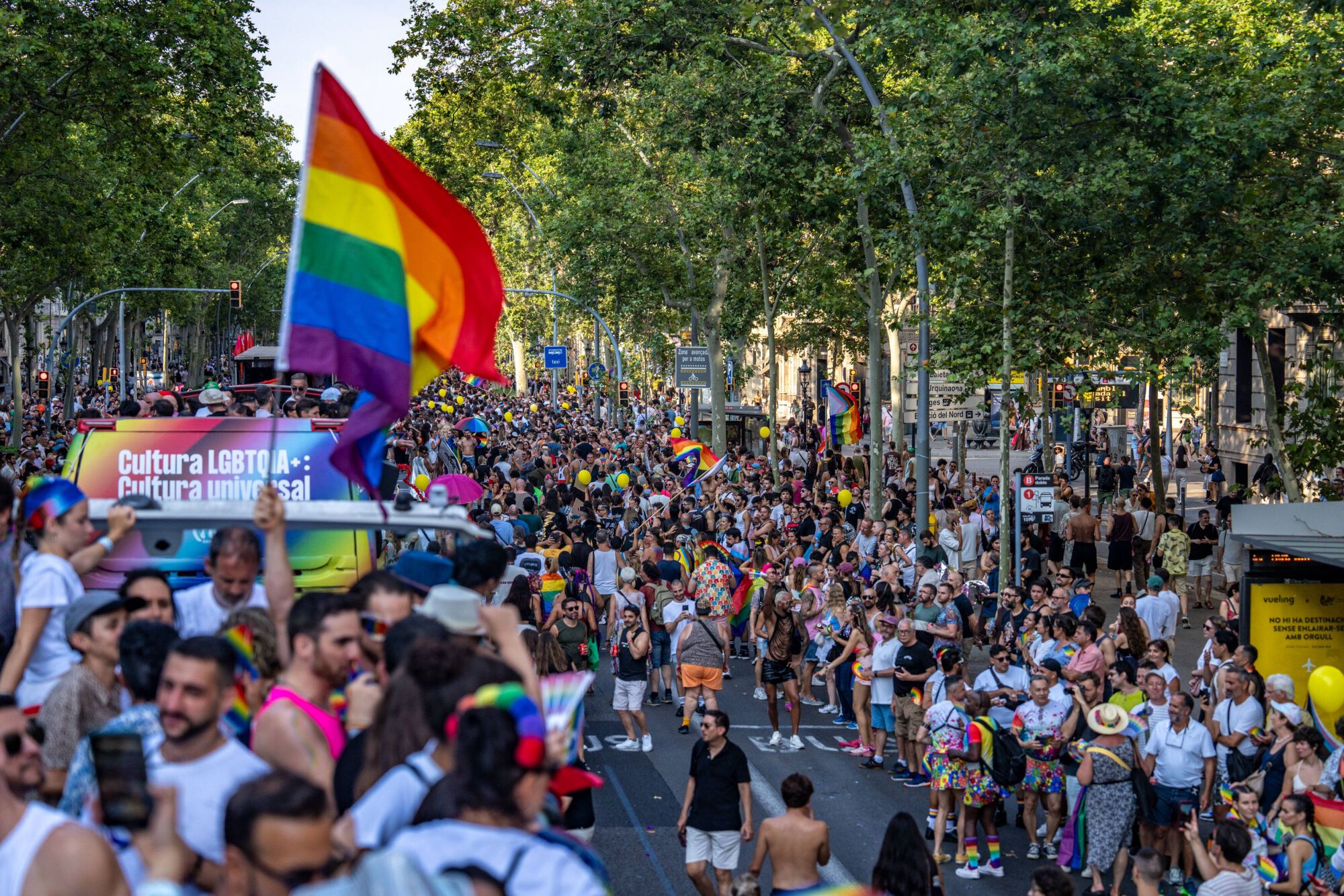 Acto central del Pride en Barcelona.