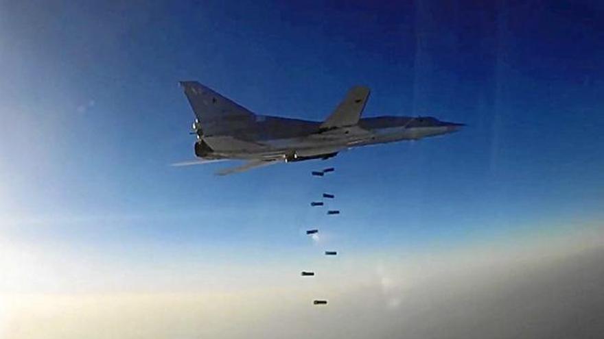 Un dels bombarders russos sobre territori sirià