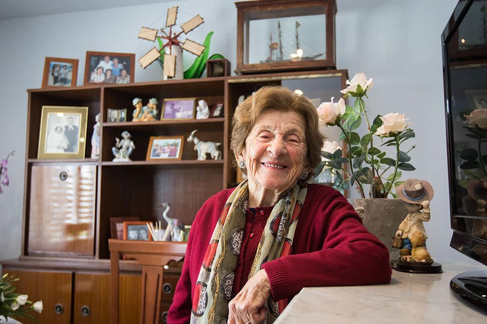 La hija del último molinero de Vila celebra sus cien años