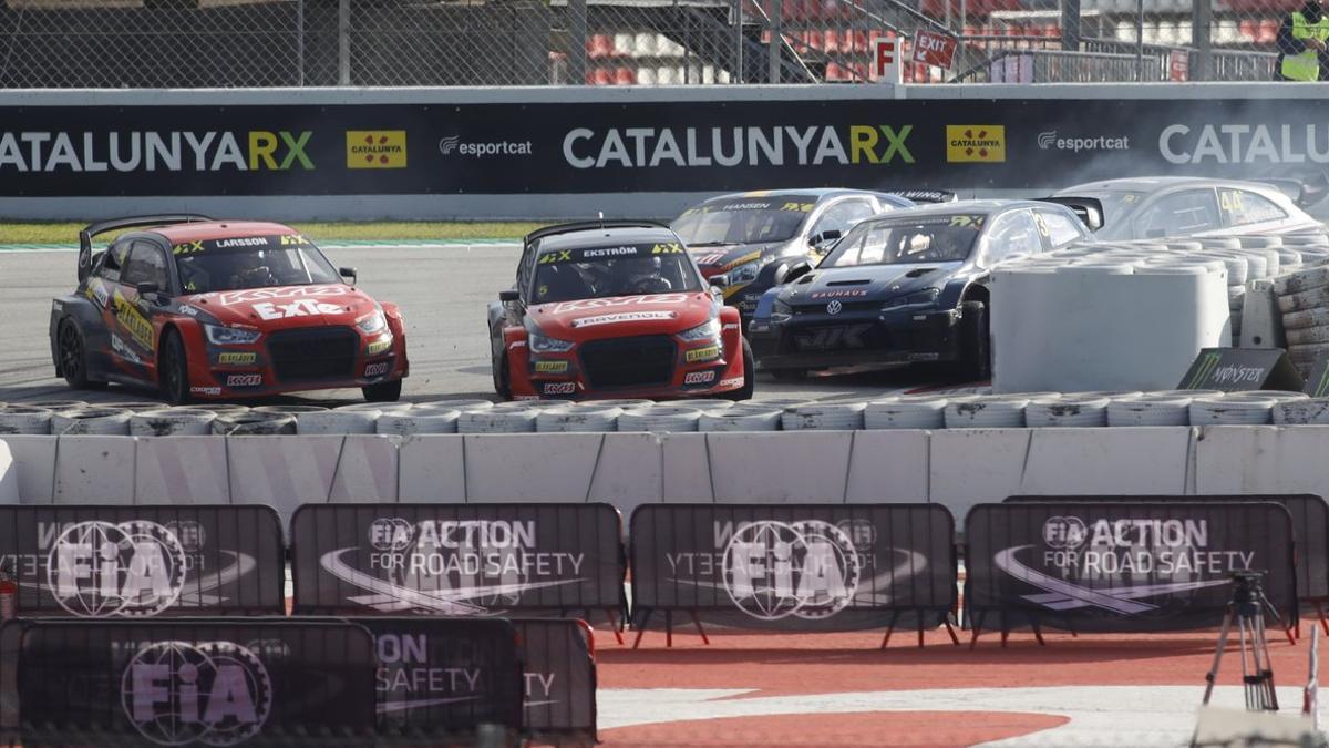 Polémico final del rallycross en Barcelona