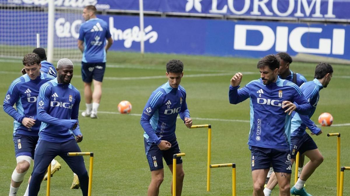Ilyas Chaira durante un entrenamiento en el Tartiere