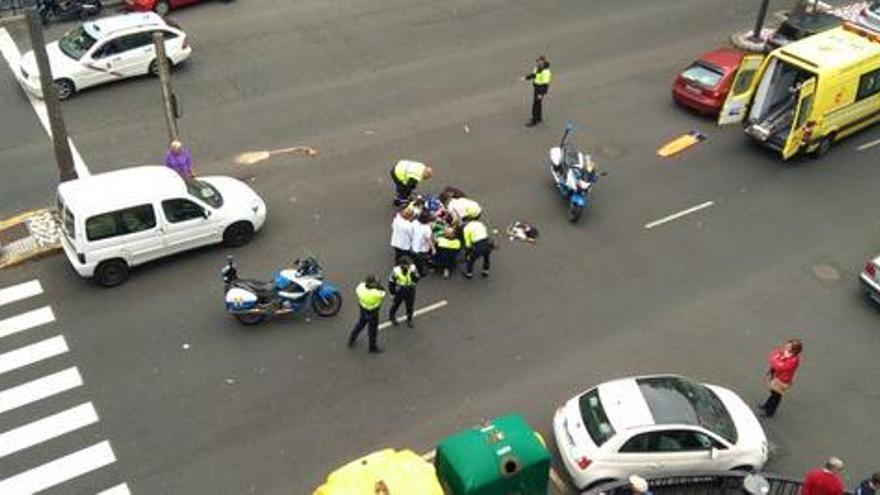 Atropellada cuando cruzaba la calle en Mesa y López