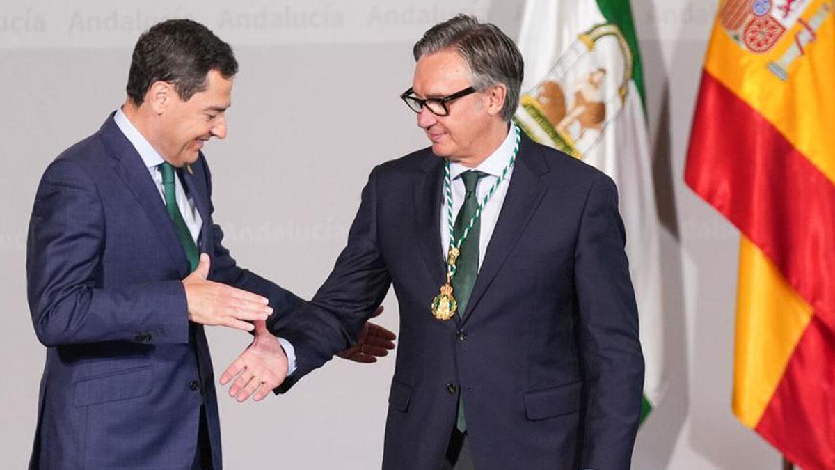 Juanma Moreno y Manuel Gavira