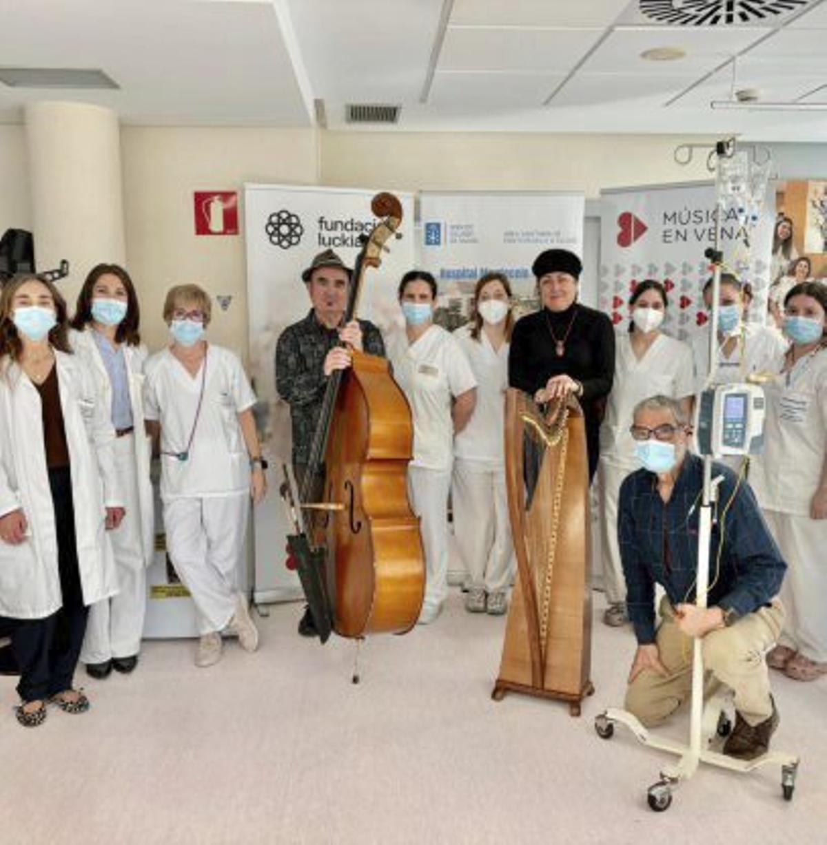 Los artistas, en el hospital. | FDV