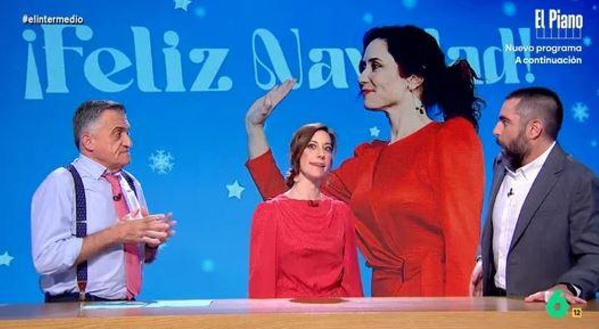 Ayuso lanza una broma sobre los pisos de Ábalos y Wyoming contraataca en ‘El Intermedio’