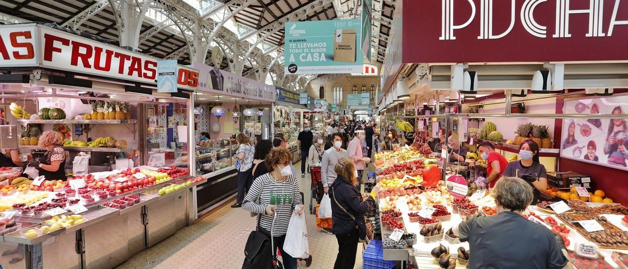 El mercado central de València en una imagen de esta crisis.