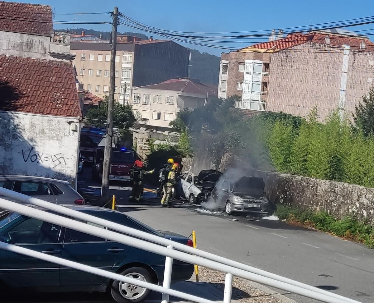 El estado en el que quedaron los coches afectados.