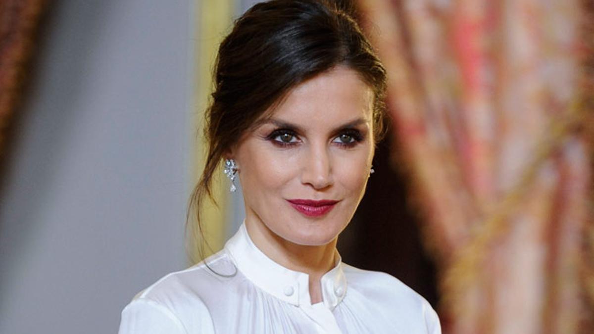 La reina Letizia, en la recepción anual de los Diplomáticos en España