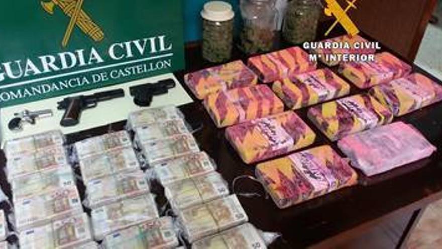 Confiscan 11 kilos de cocaína y 718.000 euros en Castellón