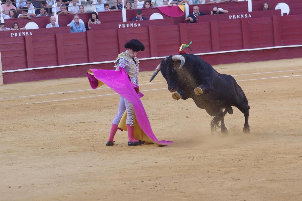 El malagueño Antonio Arias, ayer en La Malagueta