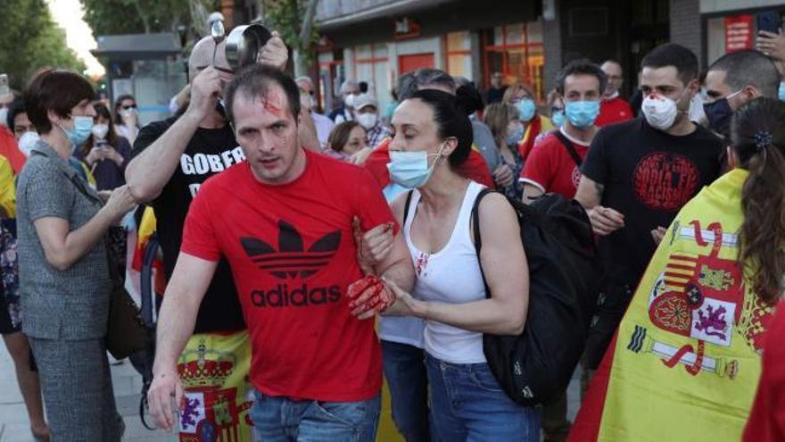 Un enfrentamiento entre vecinos de diferente ideología deja un herido en Madrid