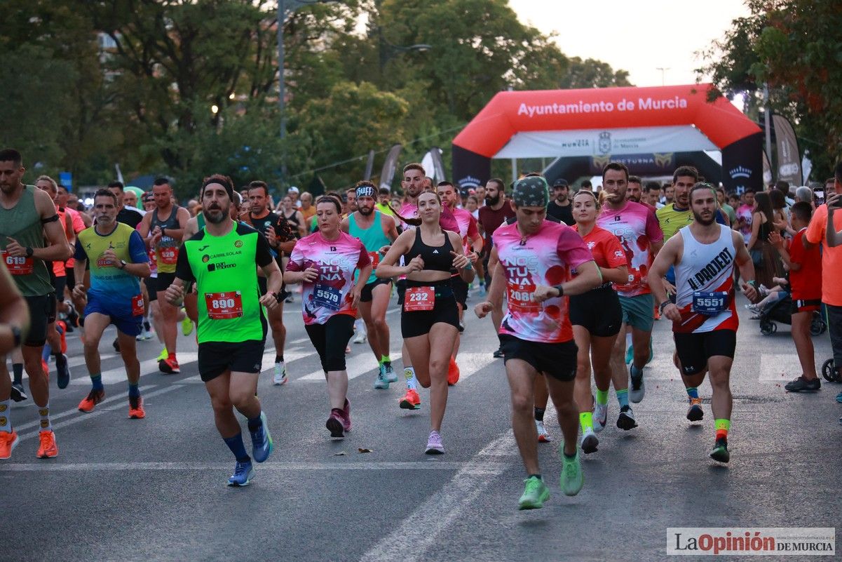Las mejores imágenes de la carrera nocturna de Murcia