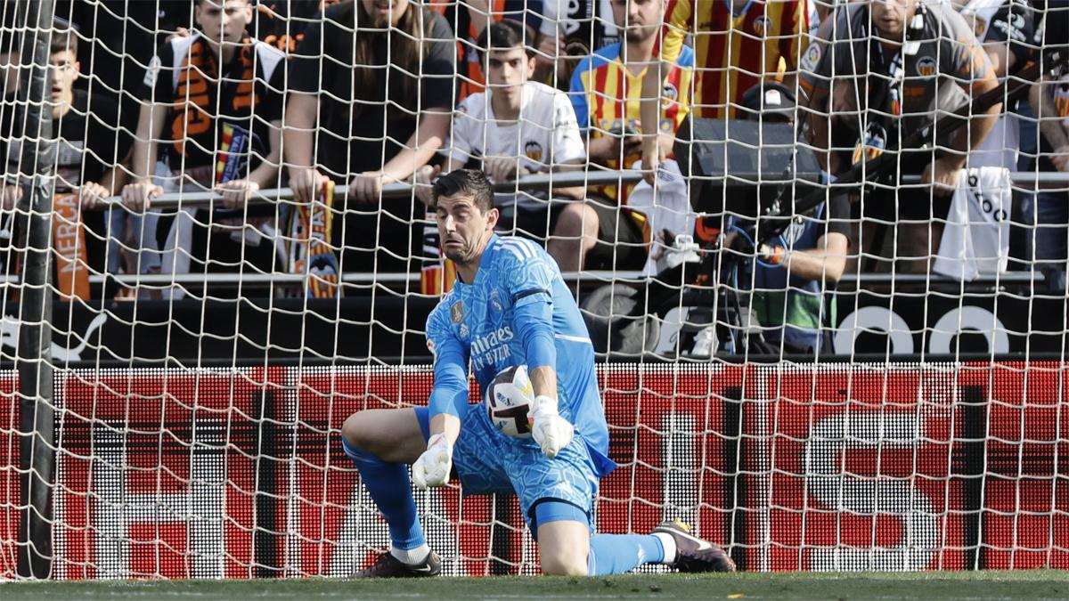 Courtois se mostró muy crítico tras el Valencia - Real Madrid
