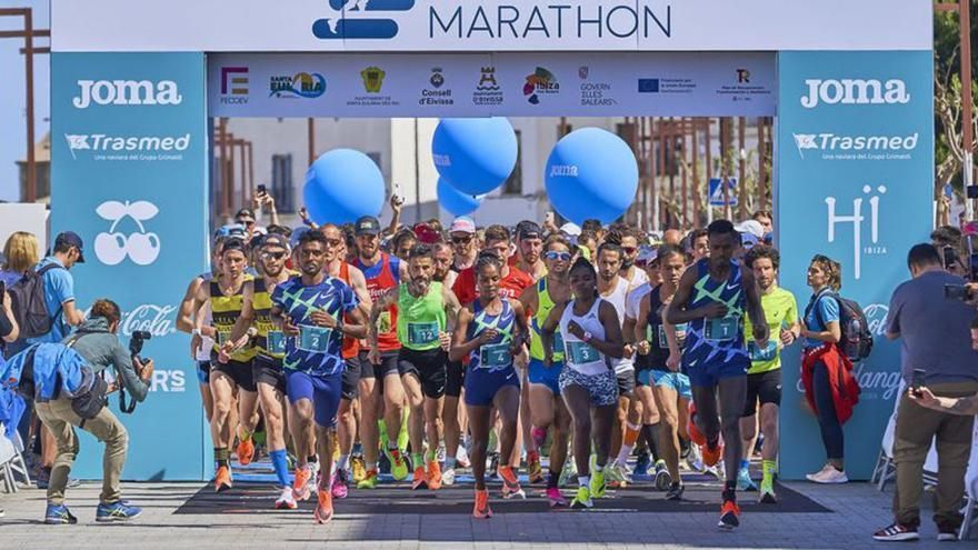 Estas son las carreteras y calles cortadas el sábado 1 de abril por el Santa Eulària Ibiza Marathon