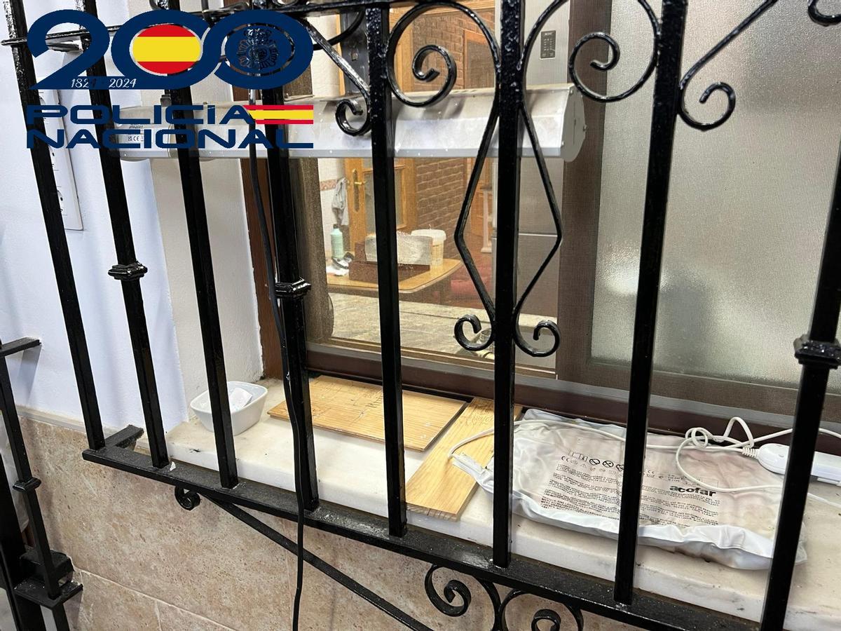 Cocina donde se adulteraba cocaína en Valencina de la Concepción.