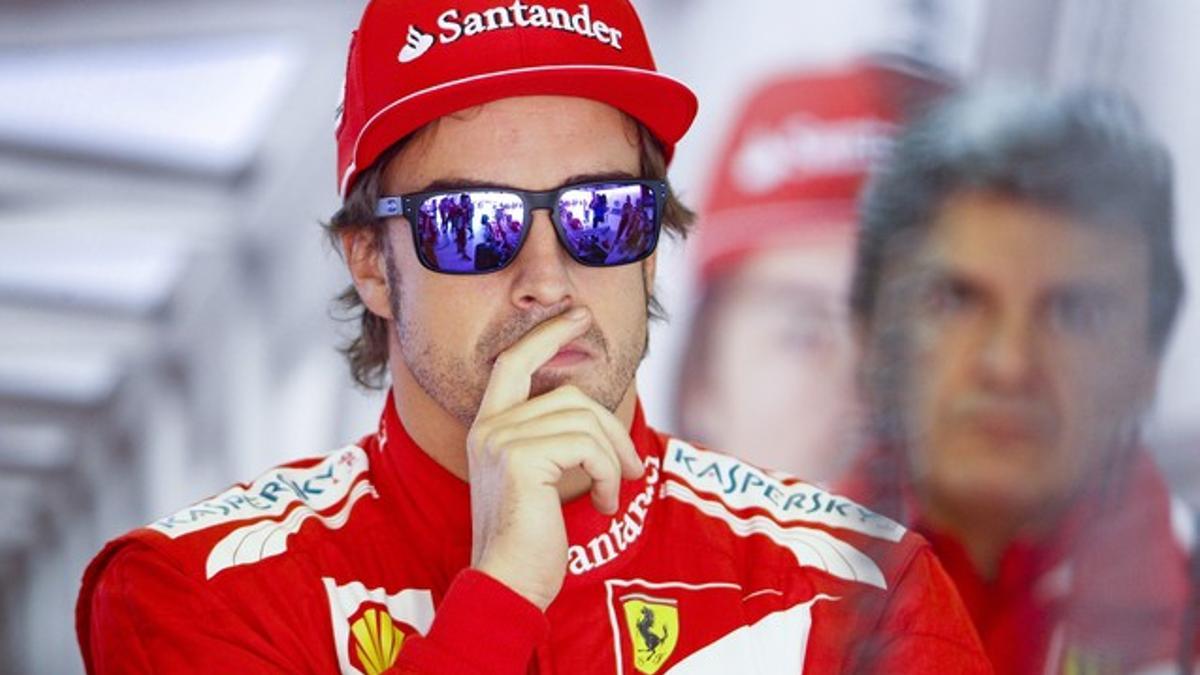 Fernando Alonso durante el pasado Gran Premio de Shangai, en el que ha finalizado en novena posición