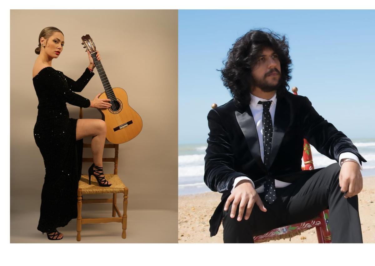 Gitarristin Mercedes Luján (li.) tritt mit Flamenco-Sänger Rancapino Chico im Es Baluard auf.