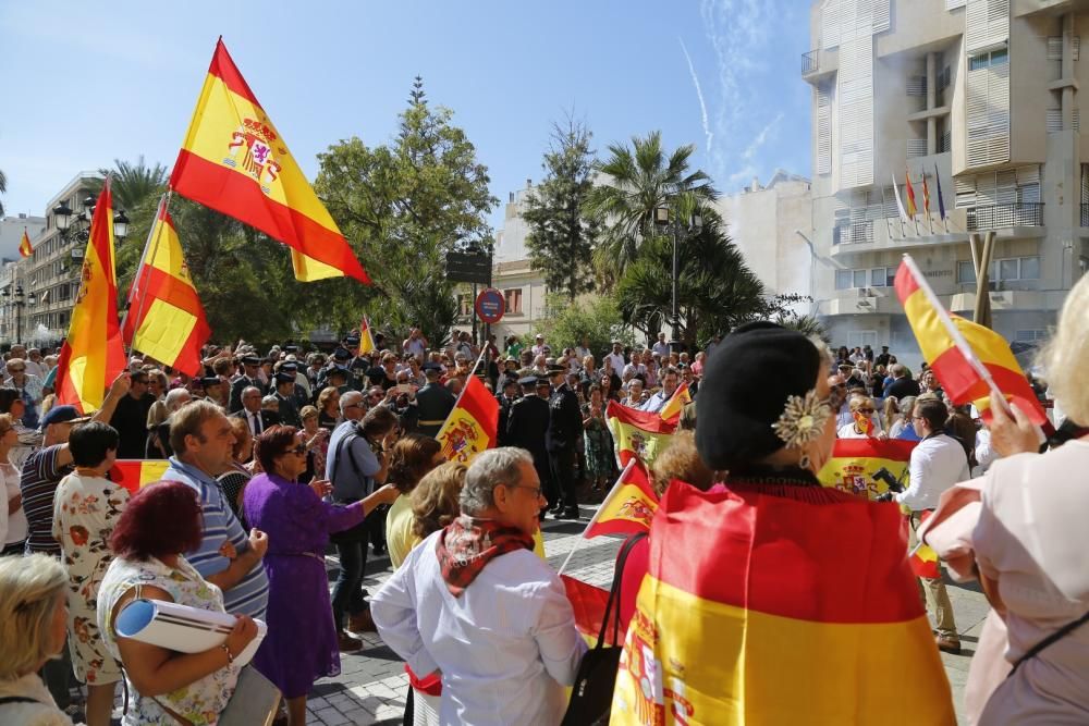 Misa y acto castrense en el cuertel de la Compañía de la Guardia Civil de Torrevieja y la Vega Baja el día de la Virgen del Pilar