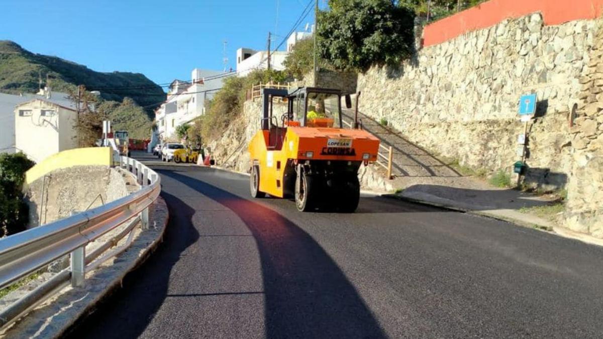 Obras en la carretera GC-810