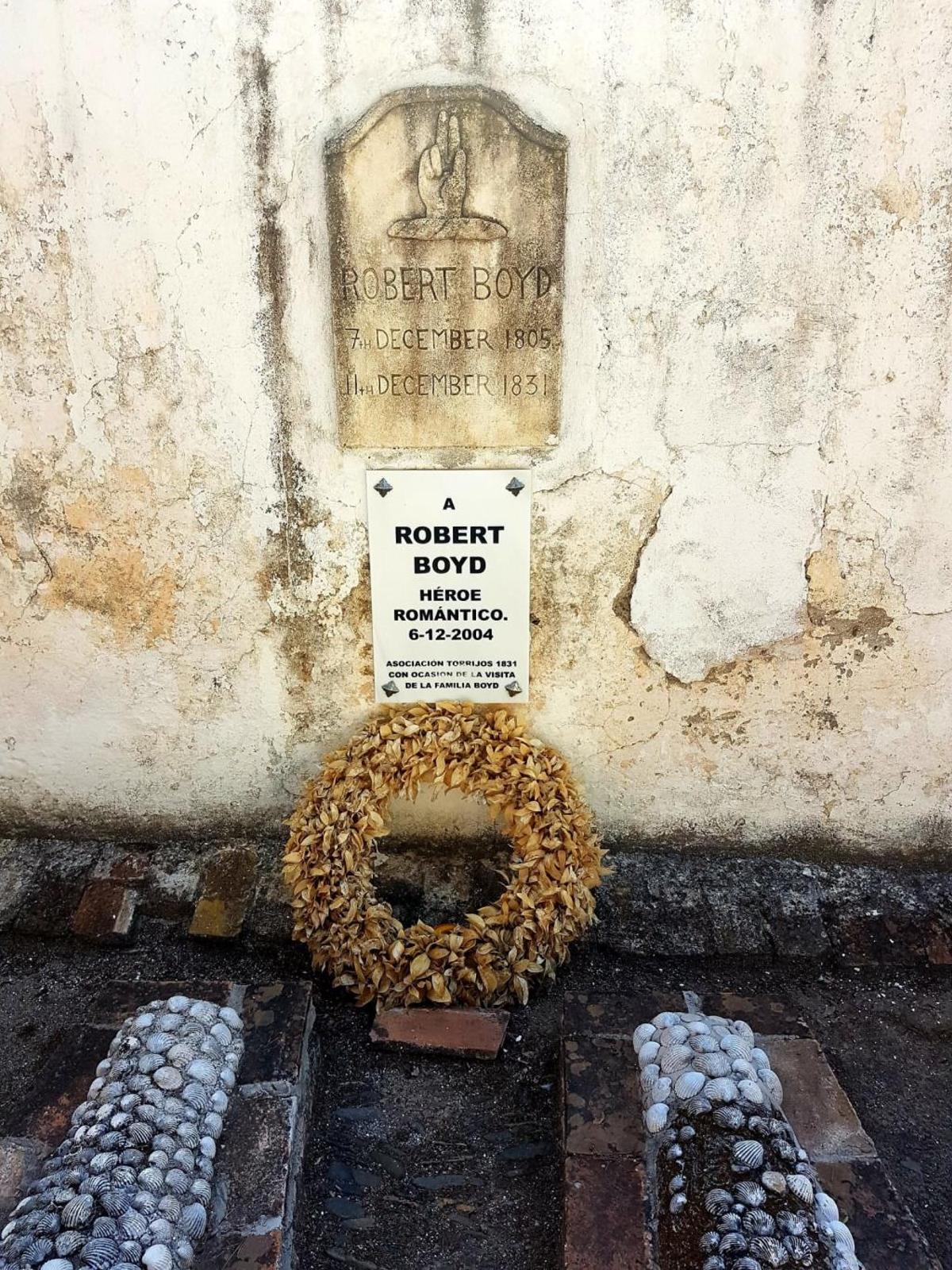 En recuerdo de Robert Boyd, el norirlandés de Torrijos enterrado en el Cementerio Inglés.