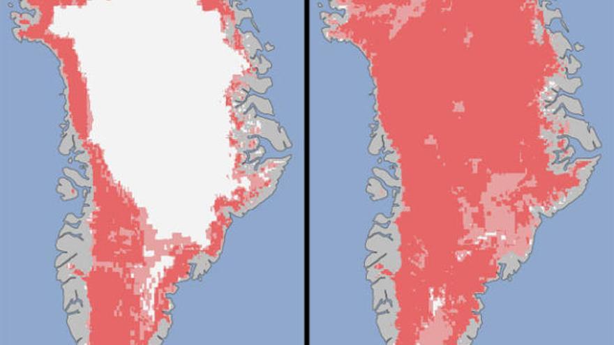 Los científicos de la NASA se muestran perplejos ante el deshielo de Groenlandia.