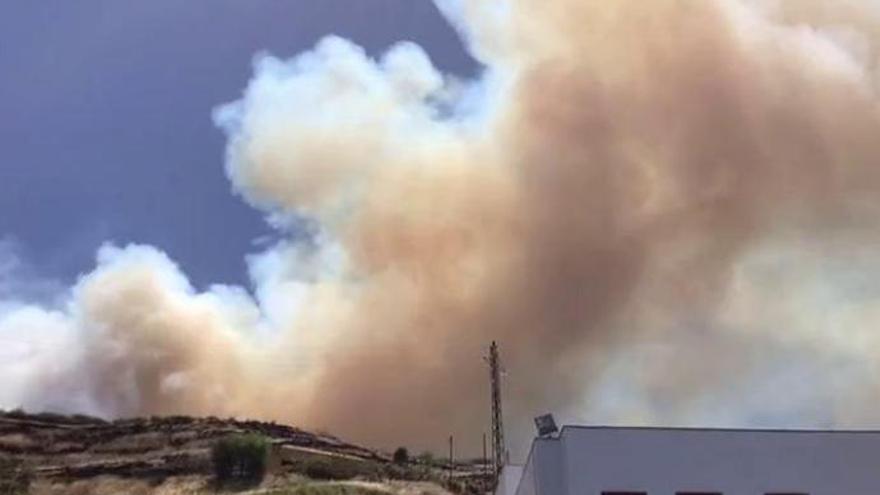 Así es el incendio en la cumbre de Gran Canaria