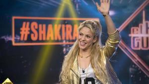 Shakira, anoche, en varios momentos del programa ’El hormiguero’, que dirige y presenta Pablo Motos.