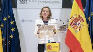 Archivo - La vicepresidenta primera y ministra de Asuntos Económicos y Transformación Digital, Nadia Calviño