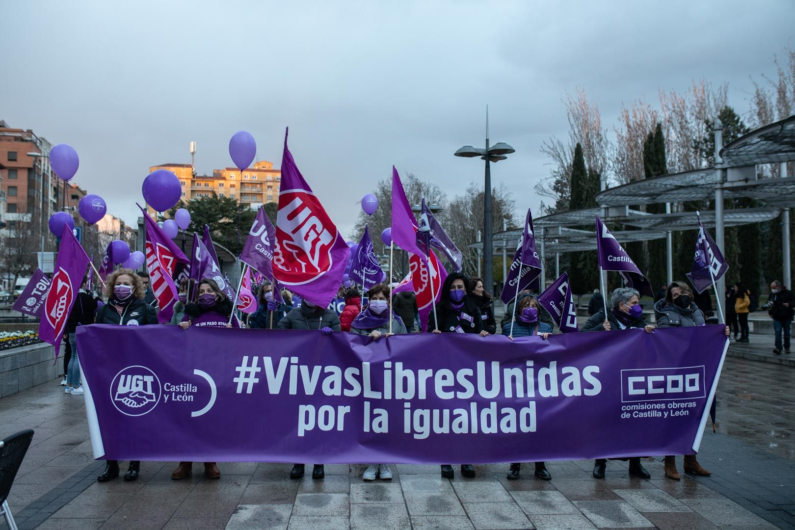 GALERÍA | La manifestación de los sindicatos del 8M en Zamora, en imágenes