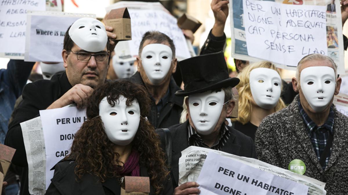 Flashmob convocado por Caritas en ocasión del día de las personas sin hogar 