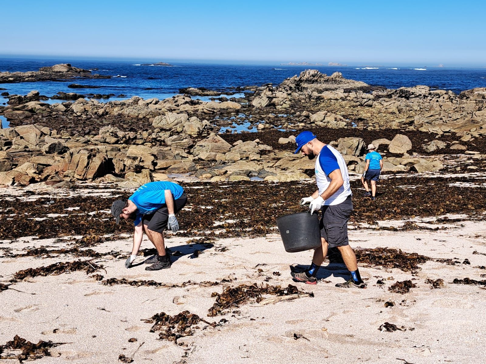 Nueva jornada de eliminación de basura marina en Sálvora, con el programa Plancton de Afundación.