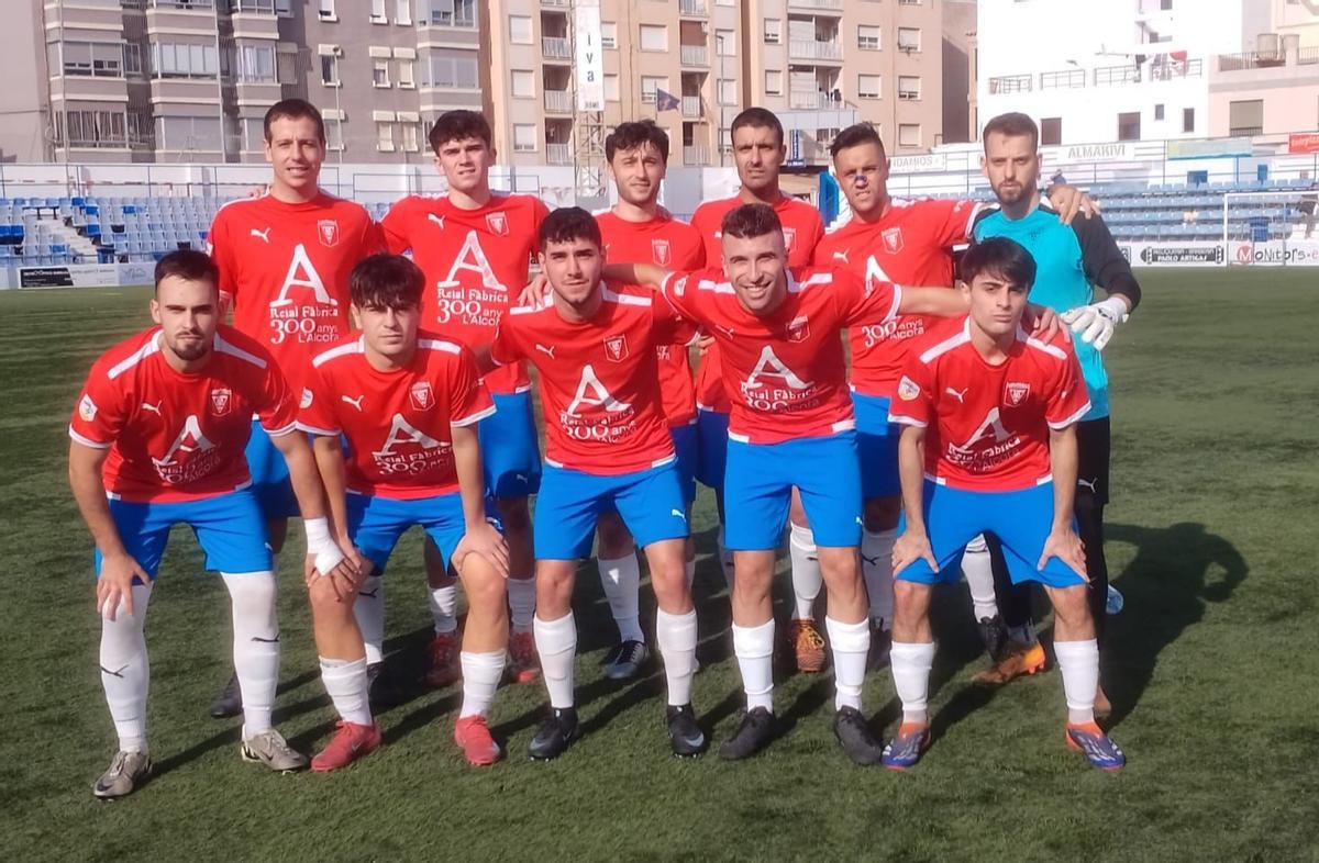 El once titular que presentó L'Alcora en su partido ganado en el campo del Burriana.