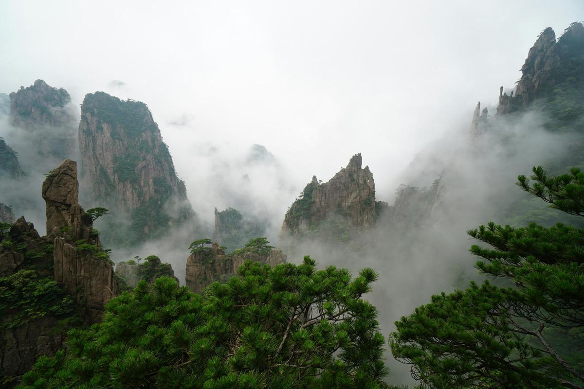 Huangshan, un amanecer entre nubes