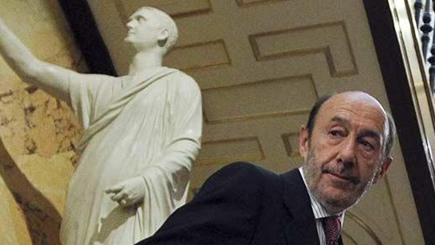 Rubalcaba, en el Congreso.