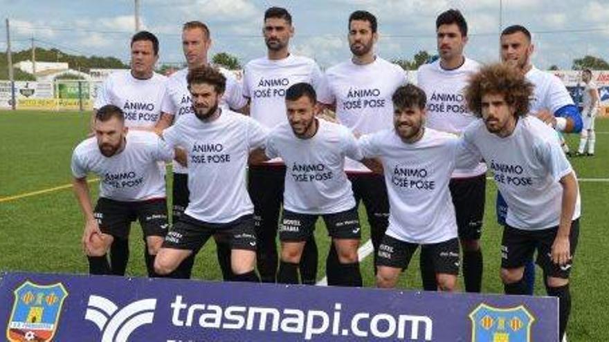 Alineación titular que presentó el Formentera este pasado sábado ante el Felanitx.