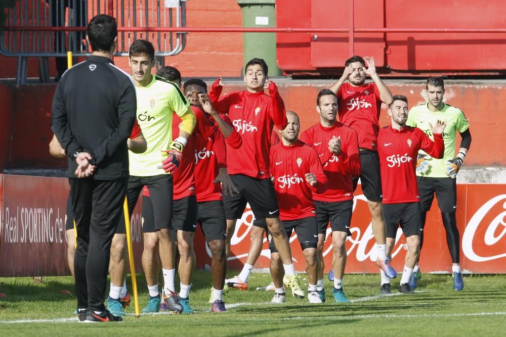 Entrenamiento del Sporting de Gijón