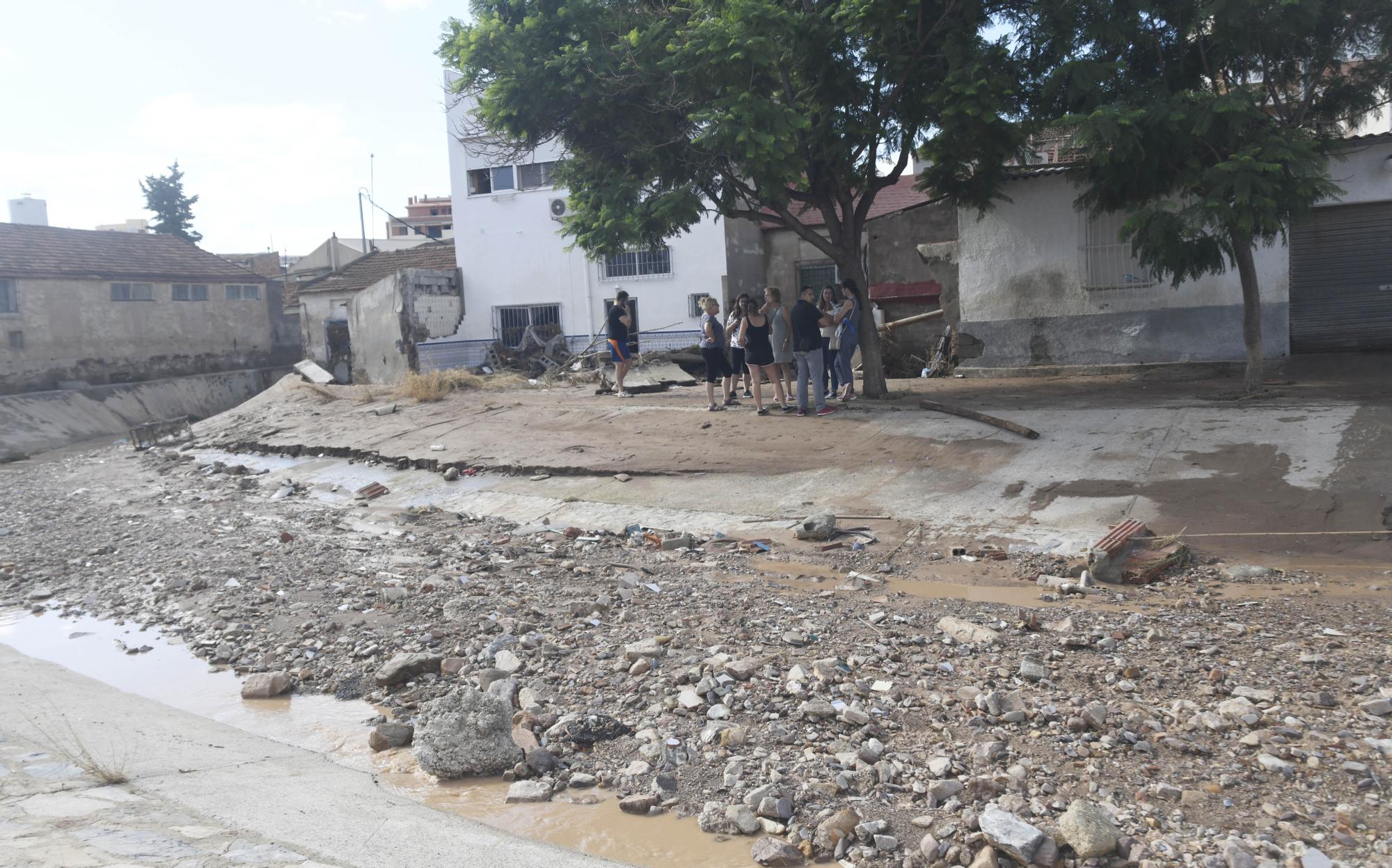 Los estragos del temporal en Javalí Viejo, en imágenes