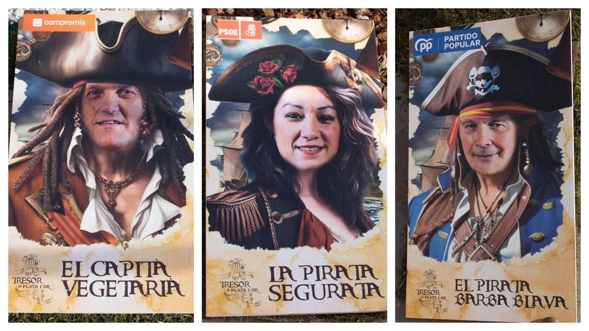 Alfons Domínguez, Gemma Alós y José Luis Palacios, convertidos en piratas.