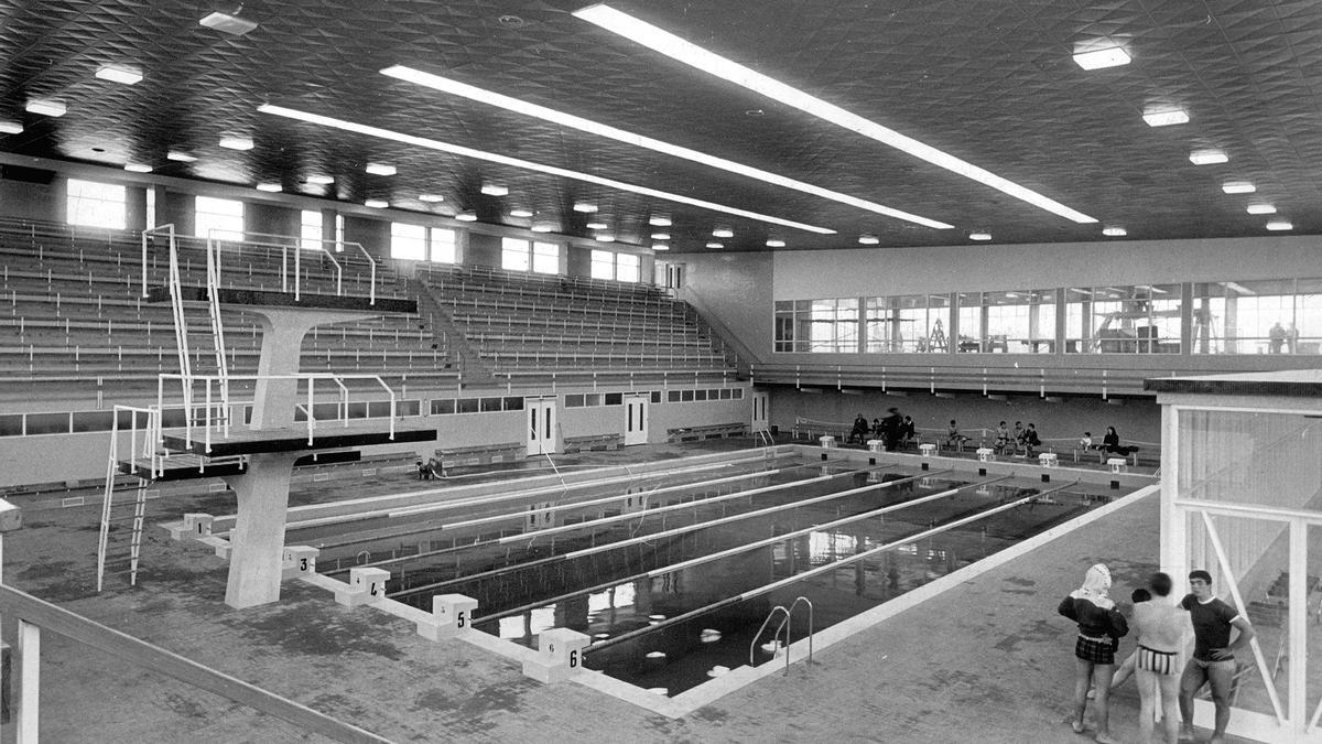 La piscina del Náutico en las fechas de su inauguración en 1967.